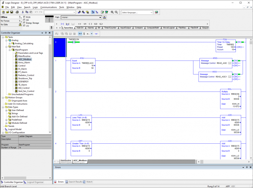 Schaltplan Allen Bradley CompactLogix