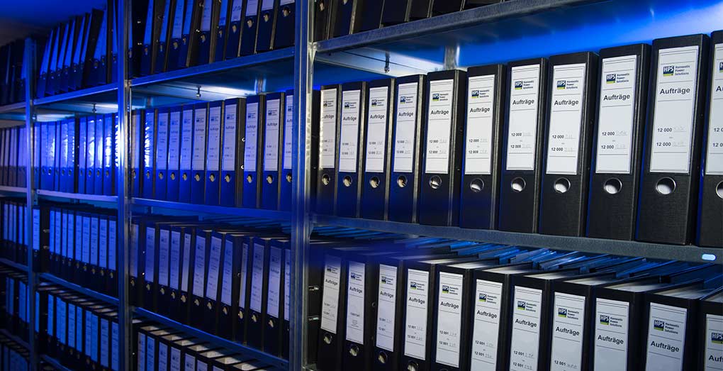 HPS references - Shelves with order folder