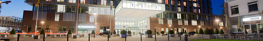 Main entrance of the University Hospital Eppendorf, Hamburg